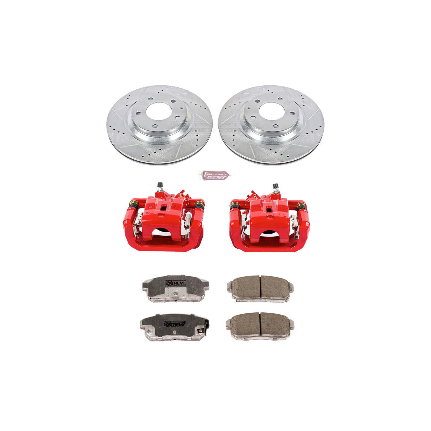 Power Stop KC3146-26 - Z26 Extreme Street Warrior 1-Click Brake Kit With Calipers (Rear) vehicle fitment brake part