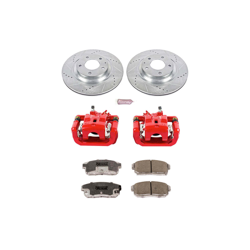 Power Stop KC3146-26 - Z26 Extreme Street Warrior 1-Click Brake Kit With Calipers (Rear) vehicle fitment brake part