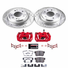 Power Stop KC3153-26 Rear Z26 Extreme Street Warrior 1-Click Pad And Rotor Kit With Calipers for 1991-1995 Acura Legend product image