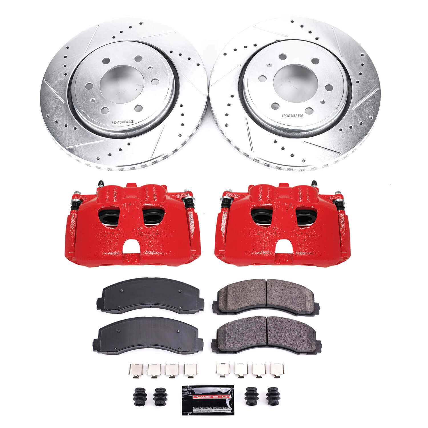 Power Stop KC3167 Z23 Evolution Sport Performance 1-Click Brake Kit With Calipers (Front) for 2010-2021 Ford Expedition product image