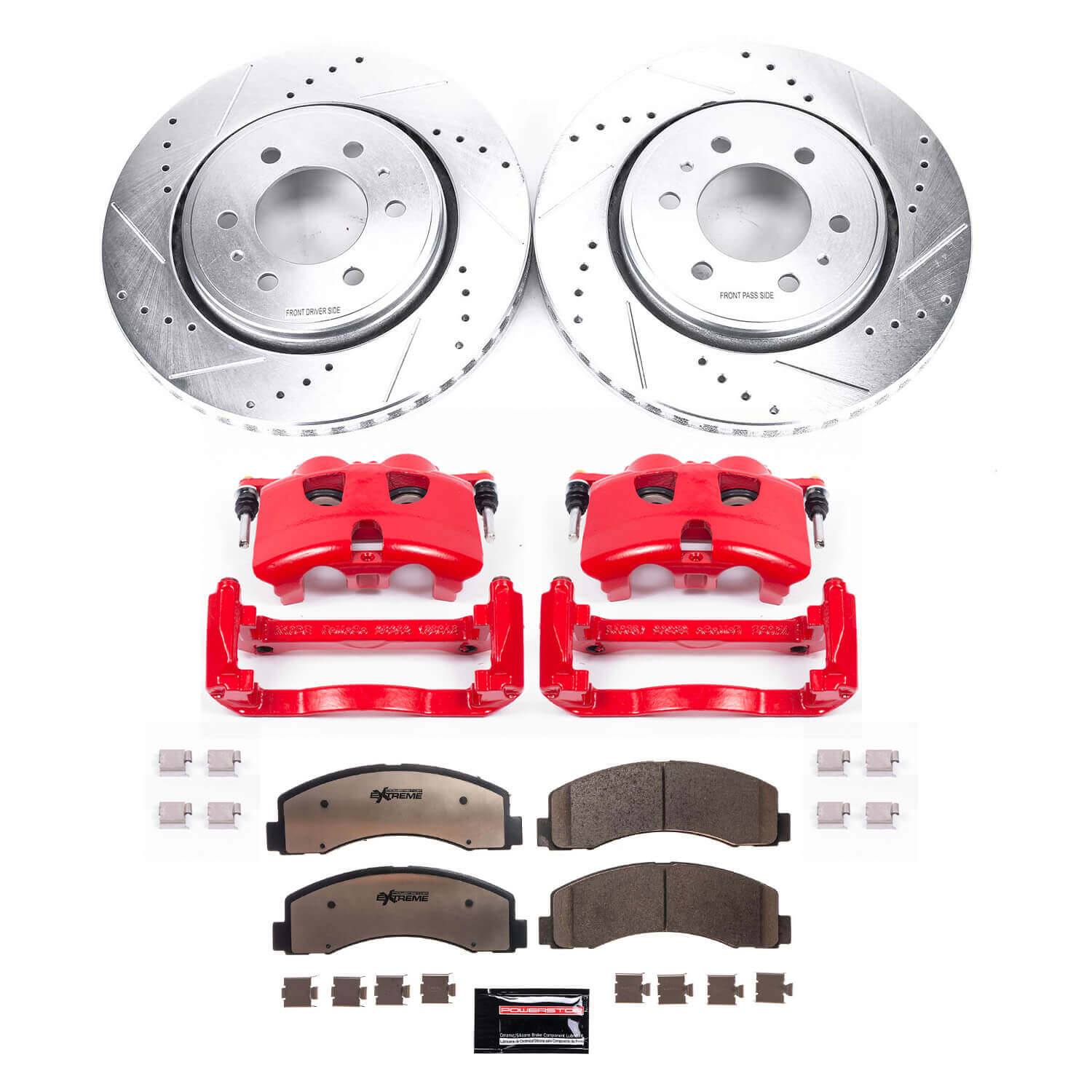 Power Stop KC3167A-36 Z36 Extreme Performance Truck And Tow 1-Click Brake Kit With Calipers (Front) for 2012-2020 Ford F-150 product image