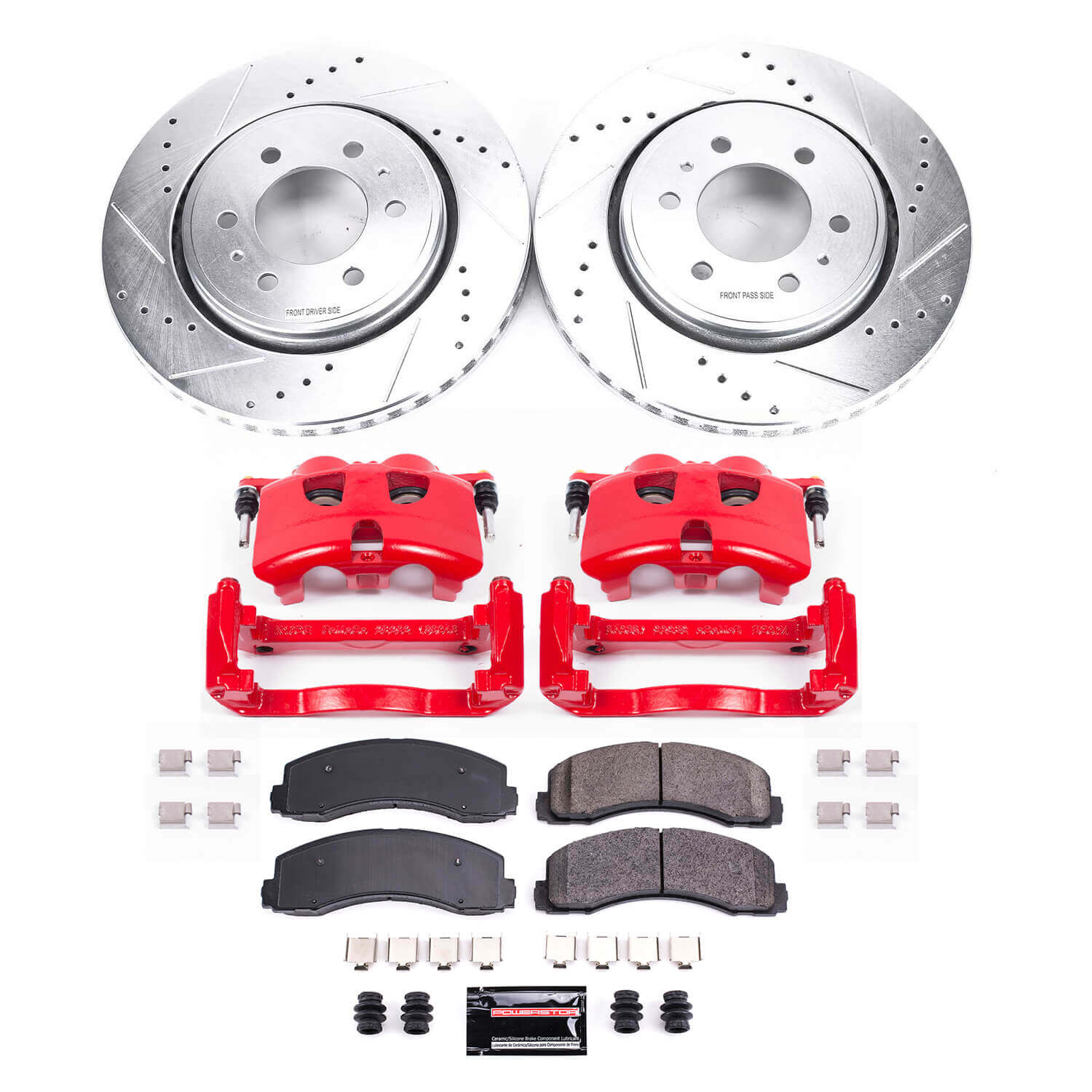 Power Stop KC3167A Z23 Evolution Sport Performance 1-Click Brake Kit With Calipers (Front) for 2012-2020 Ford F-150 product image