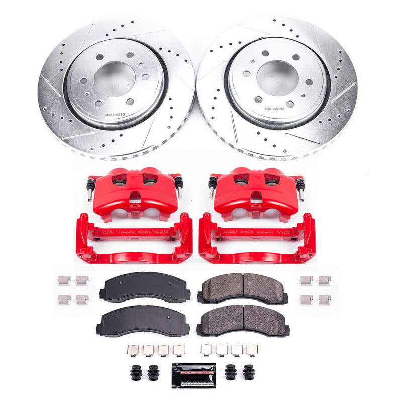 Power Stop KC3167A Z23 Evolution Sport Performance 1-Click Brake Kit With Calipers (Front) for 2012-2020 Ford F-150 product image
