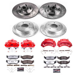 Power Stop KC4021-36 Z36 Extreme Performance Truck And Tow 1-Click Pad And Rotor Kit With Calipers for 2004-2006 Ford E-150 product image