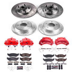 Power Stop KC4021 Z23 Evolution Sport Performance Pad And Rotor Kit With Calipers for 2004-2006 Ford E-150 product image