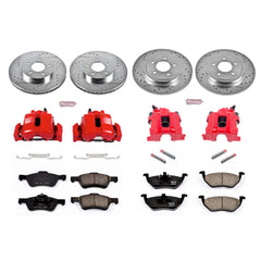 Power Stop KC4024 Z23 Evolution Sport Performance 1-Click Brake Kit With Calipers (Front And Rear) for 2005-2007 Ford Escape product image