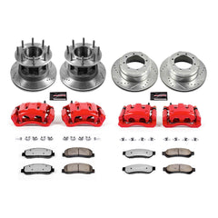 Power Stop KC4034-36 Z36 Extreme Performance Truck And Tow 1-Click Front And Rear Brake Kit With Calipers for 2005-2007 Ford F-350 Super Duty product image