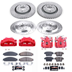 Power Stop KC4039A Z23 Evolution Sport Performance Pad And Rotor Kit With Calipers for 2008-2009 Ford Taurus X product image