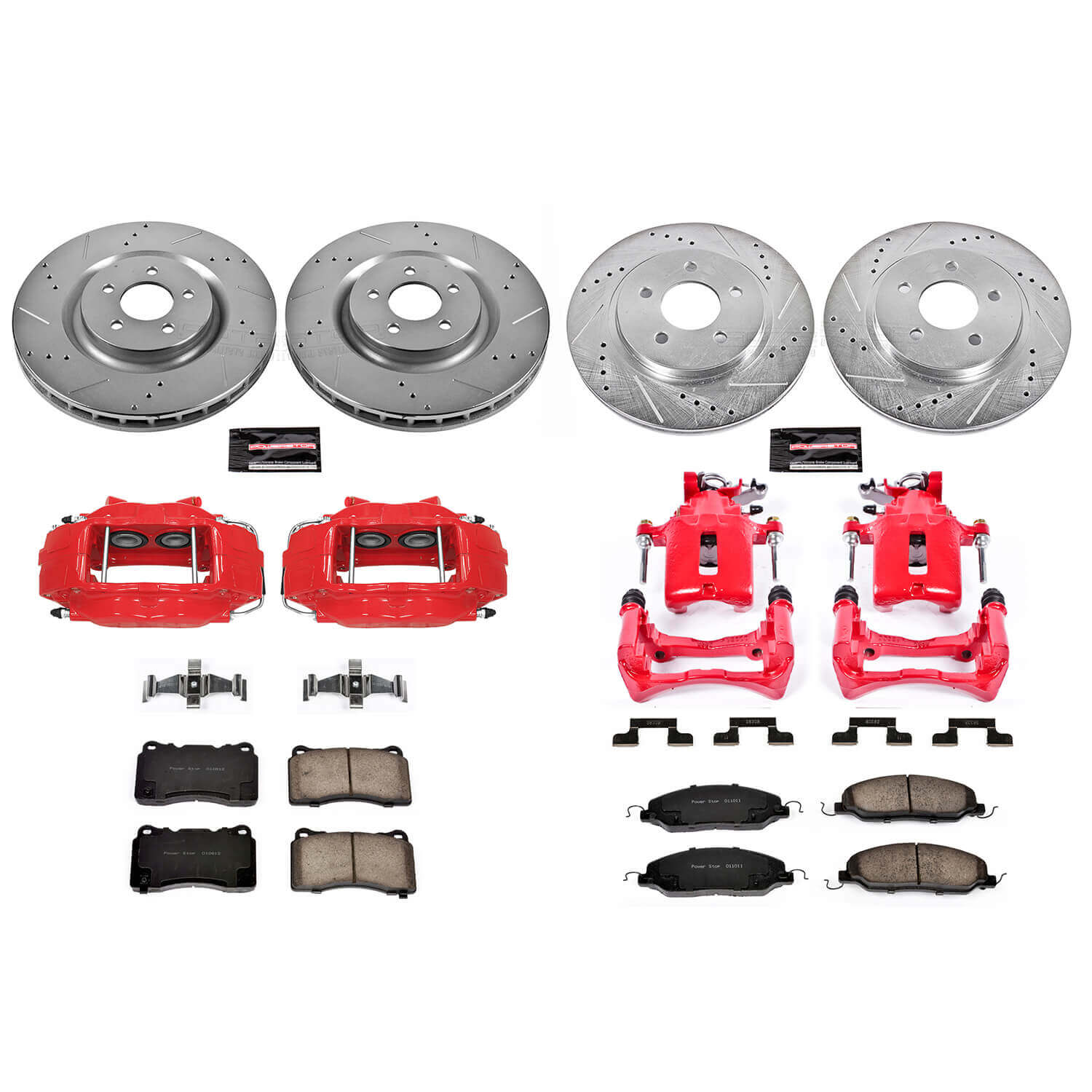 Power Stop KC4042 Z23 Evolution Sport Front And Rear Brake Kit for 2007-2011 Ford Mustang Shelby GT500 product image