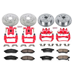 Power Stop KC4062 Z23 Evolution Sport Performance 1-Click Brake Kit With Calipers (Front And Rear) for 2005-2015 Nissan Frontier 4 product image