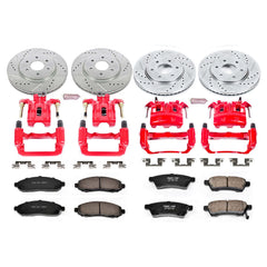 Power Stop KC4063 Z23 Evolution Sport Performance 1-Click Brake Kit With Calipers (Front And Rear) for 2005-2015 Nissan Frontier product image