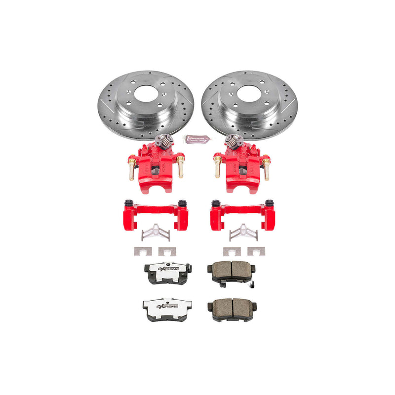 Power Stop KC407-26 Z26 Extreme Street Warrior 1-Click Brake Kit With Calipers (Rear) for 1992-1996 Honda Prelude product image