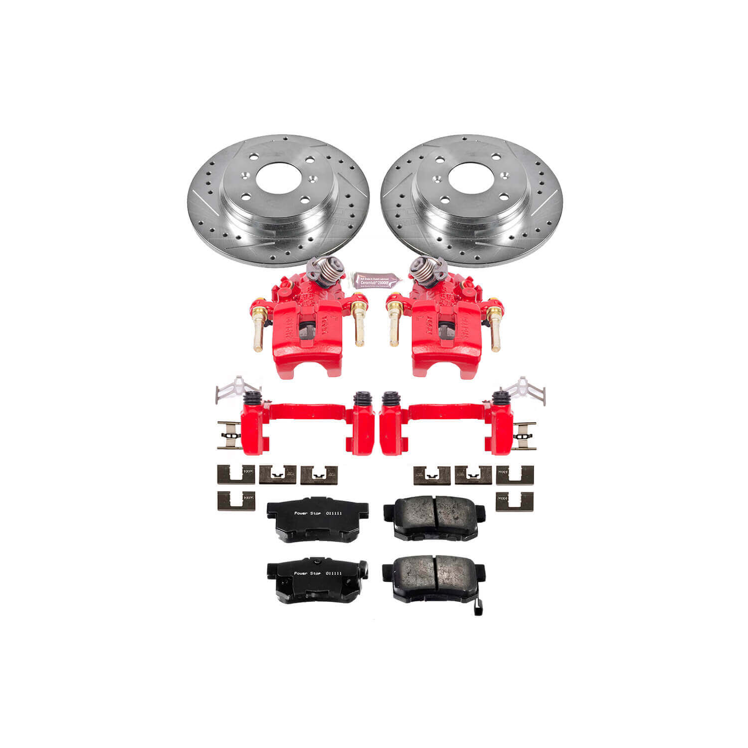 Power Stop KC407 Z23 Evolution Sport Performance 1-Click Brake Kit With Calipers (Rear) for 1992-1996 Honda Prelude product image