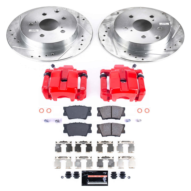 Power Stop KC4070 Z23 Evolution Sport Performance Pad And Rotor Kit With Calipers for 2007-2011 Lexus GS350 Rear Wheel Drive product image