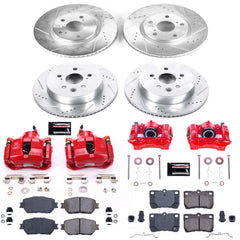 Power Stop KC4072 Z23 Evolution Sport Performance Pad And Rotor Kit With Calipers for 2006 Lexus GS300 product image