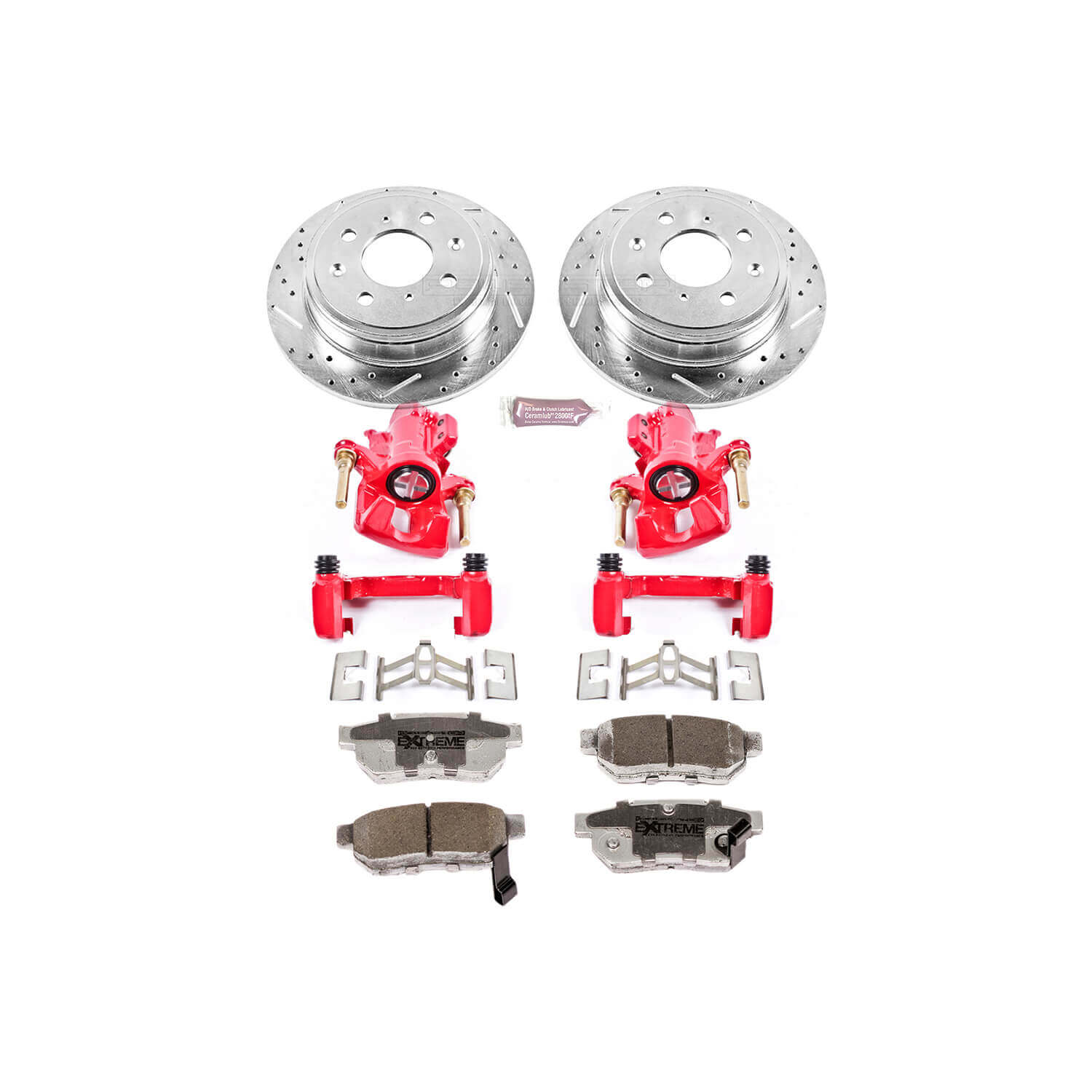 Power Stop KC408-26 Z26 Extreme Street Warrior 1-Click Brake Kit With Calipers (Rear) for 1992-2001 Acura Integra product image