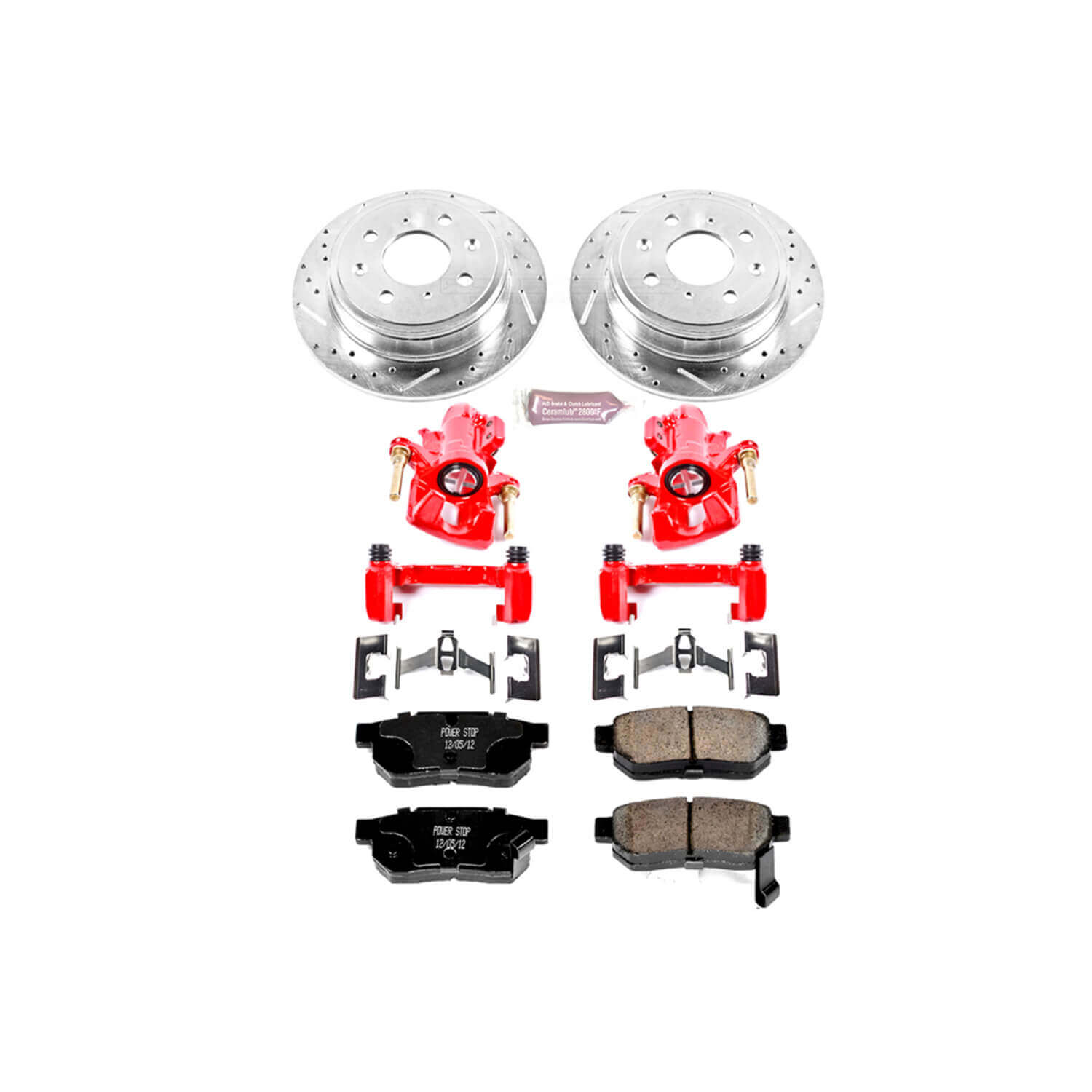Power Stop KC408 Z23 Evolution Sport Performance 1-Click Brake Kit With Calipers (Rear) for 1992-2001 Acura Integra product image