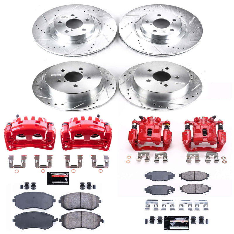 Power Stop KC4081 Z23 Evolution Sport Front And Rear Brake Kit for 2005 Subaru Legacy I, Limited product image