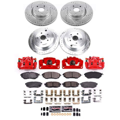 Power Stop KC4088 - Front And Rear Z23 Evolution Sport Performance 1-Click Pad And Rotor Kit With Calipers vehicle fitment brake part
