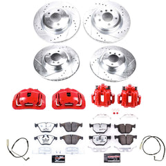 Power Stop KC4094-26 - Z26 Street Warrior 1-Click Front And Rear Brake Kit With Calipers vehicle fitment brake part