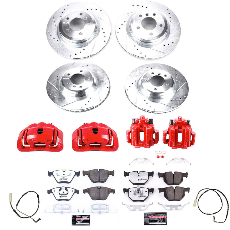 Power Stop KC4094-26 - Z26 Street Warrior 1-Click Front And Rear Brake Kit With Calipers vehicle fitment brake part