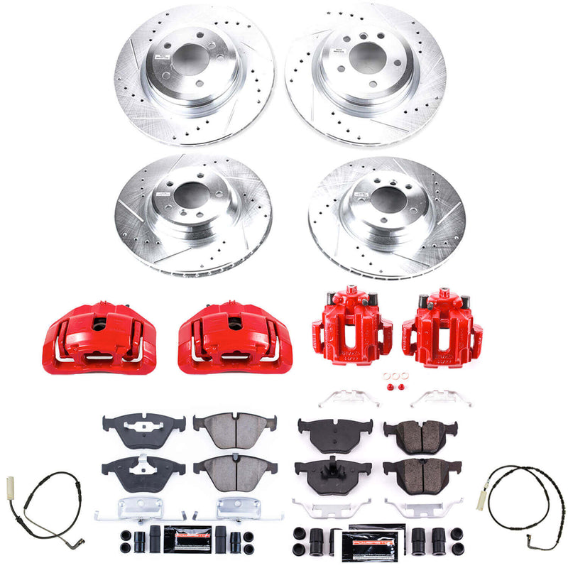 Power Stop KC4094 Z23 Evolution Sport Performance 1-Click Brake Kit With Calipers (Front And Rear) for 2007-2010 BMW 335D product image