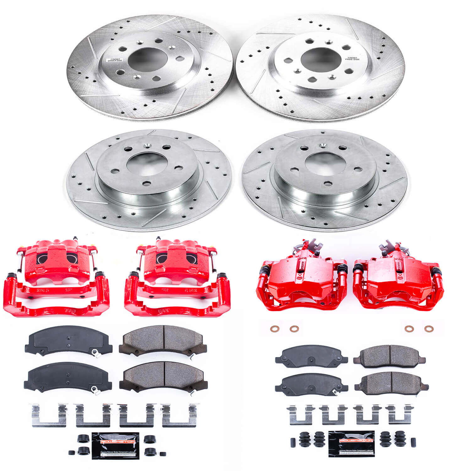 Power Stop KC4096 Z23 Evolution Sport Performance Pad And Rotor Kit With Calipers for 2006-2011 Buick Lucerne product image