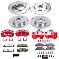 Power Stop KC4097 Z23 Evolution Sport Performance Pad And Rotor Kit With Calipers for 2006-2011 Buick Lucerne product image