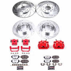 Power Stop KC4098-26 Z26 Street Warrior 1-Click Front And Rear Brake Kit With Calipers for 2006-2015 Mazda Miata / MX-5 product image