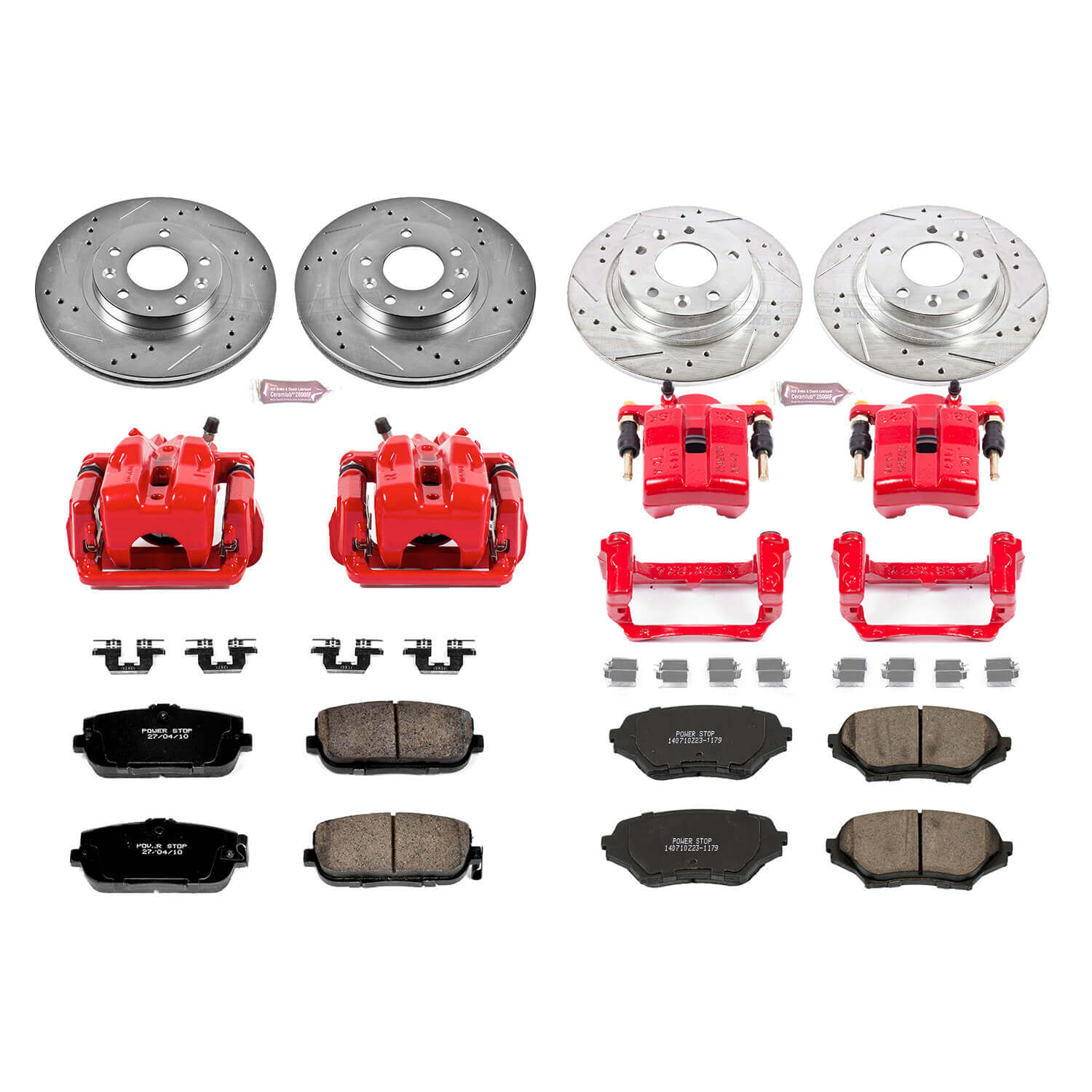 Power Stop KC4098 Z23 Evolution Sport Performance 1-Click Brake Kit With Calipers (Front And Rear) for 2006-2015 Mazda Miata / MX-5 product image