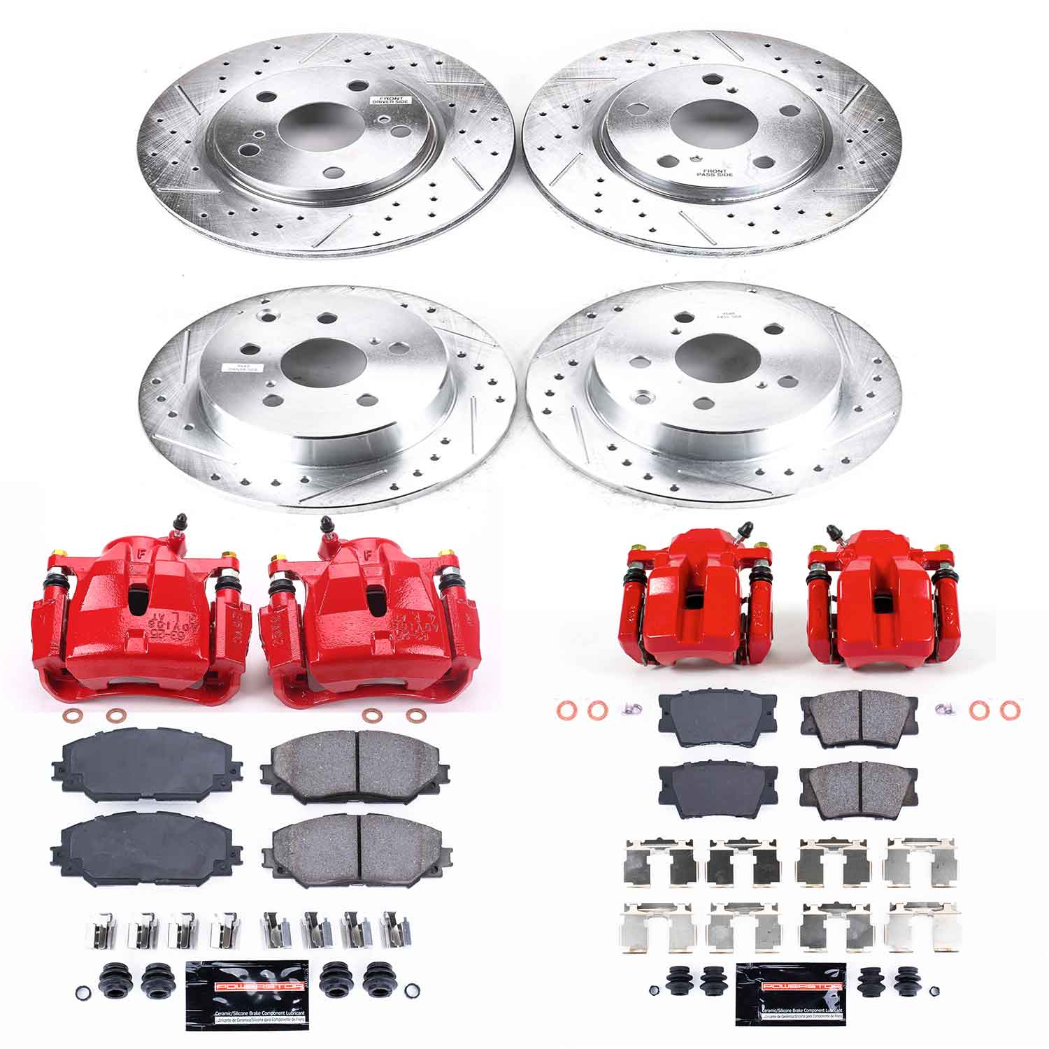 Power Stop KC4100A Z23 Evolution Sport Front And Rear Brake Kit for 2011 Toyota RAV4 product image