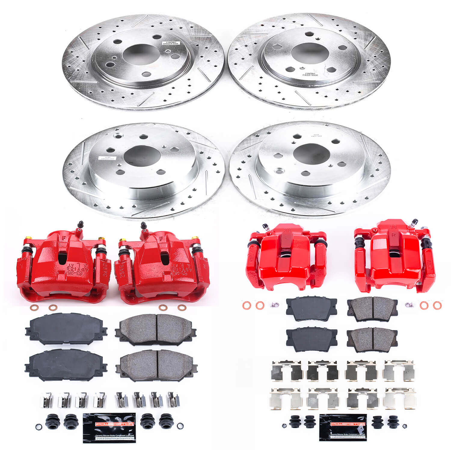 Power Stop KC4100B Z23 Evolution Sport Front And Rear Brake Kit for 2011-2012 Toyota RAV4 product image