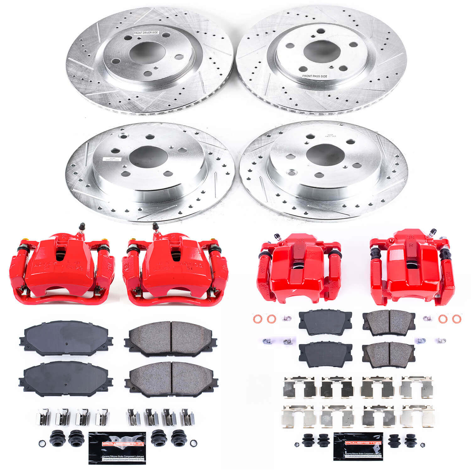 Power Stop KC4101A Z23 Evolution Sport Front And Rear Brake Kit for 2011-2012 Toyota RAV4 product image