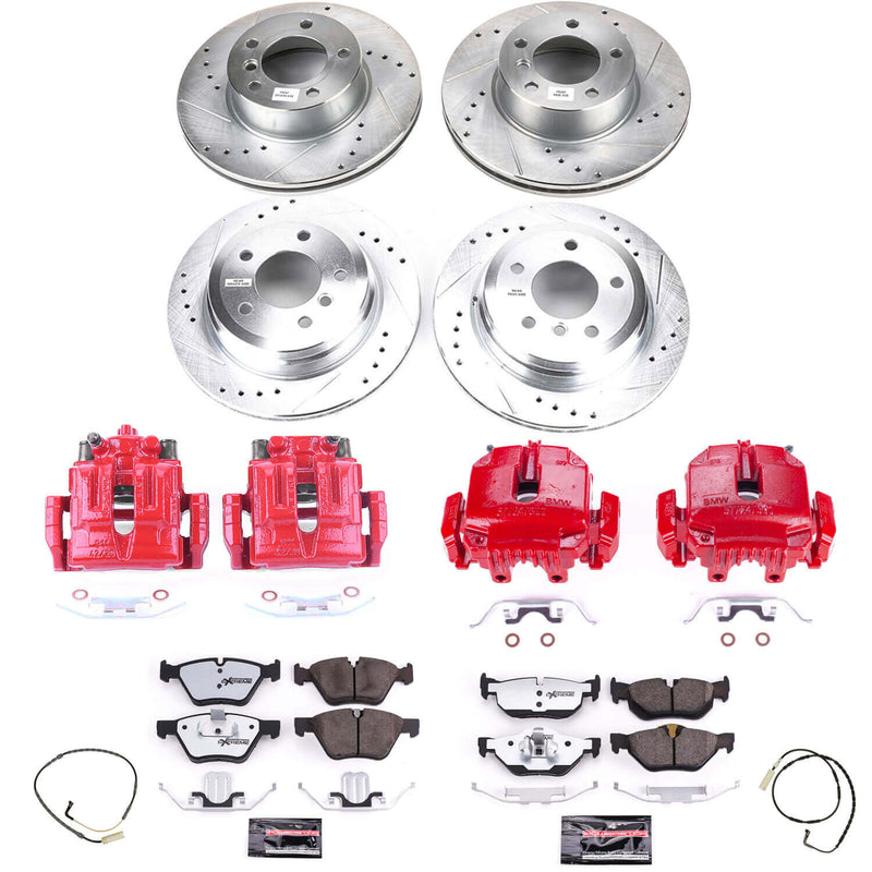 Power Stop KC4102-26 Z26 Street Warrior 1-Click Pad And Rotor Kit With Calipers for 2007 BMW 328Xi Sedan (4 Door), Station Wagon product image