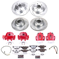 Power Stop KC4103-26 Z26 Street Warrior 1-Click Pad And Rotor Kit With Calipers for 2007 BMW 328I Convertible, Station Wagon product image