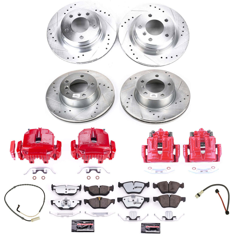 Power Stop KC4103-26 Z26 Street Warrior 1-Click Pad And Rotor Kit With Calipers for 2007 BMW 328I Convertible, Station Wagon product image