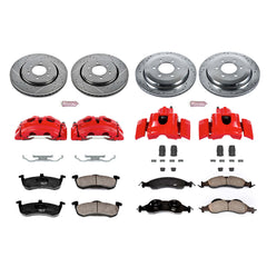 Power Stop KC4109 Z23 Evolution Sport Performance 1-Click Brake Kit With Calipers (Front And Rear) for 2007-2009 Ford Expedition product image