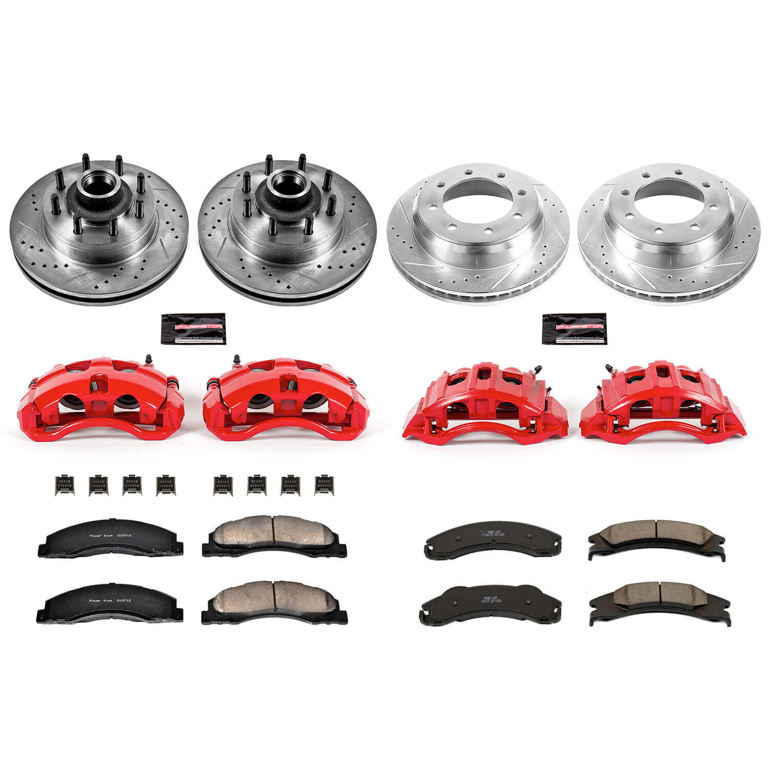 Power Stop KC4131 Z23 Evolution Sport Front And Rear Brake Kit for 2008-2025 Ford E-150 product image