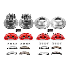 Power Stop KC4132-36 - Z36 Extreme Performance Truck And Tow 1-Click Front And Rear Brake Kit With Calipers vehicle fitment brake part