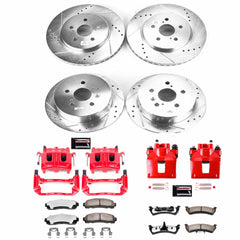 Power Stop KC4356-36 Z36 Extreme Performance Truck And Tow 1-Click Brake Kit With Calipers (Front And Rear) for 2001-2002 Ford Explorer Sport product image