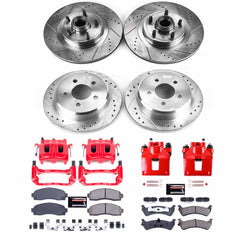 Power Stop KC4356 Z23 Evolution Sport Performance 1-Click Brake Kit With Calipers (Front And Rear) for 2001-2002 Ford Explorer Sport product image