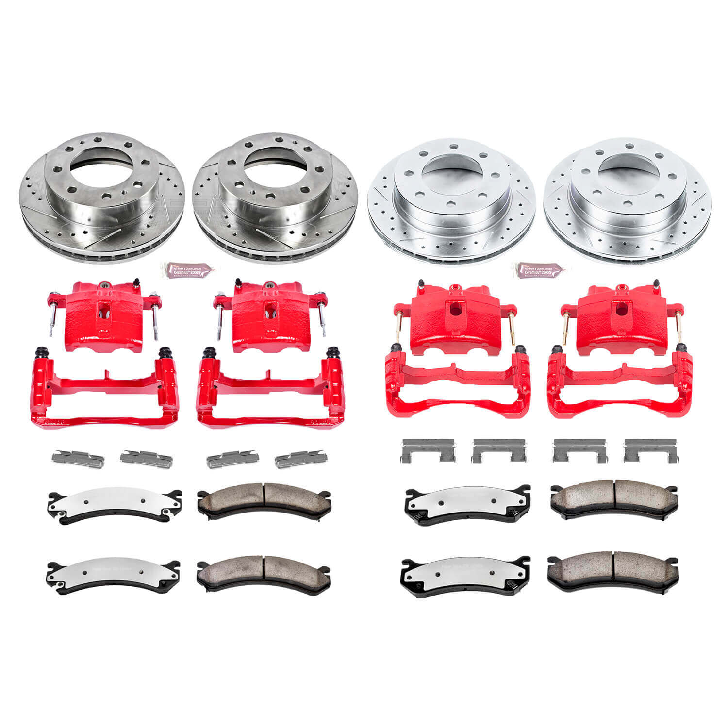 Power Stop KC4423-36 Z36 Extreme Performance Truck And Tow 1-Click Brake Kit With Calipers (Front And Rear) for 2004 Chevrolet Silverado 2500 Hd product image