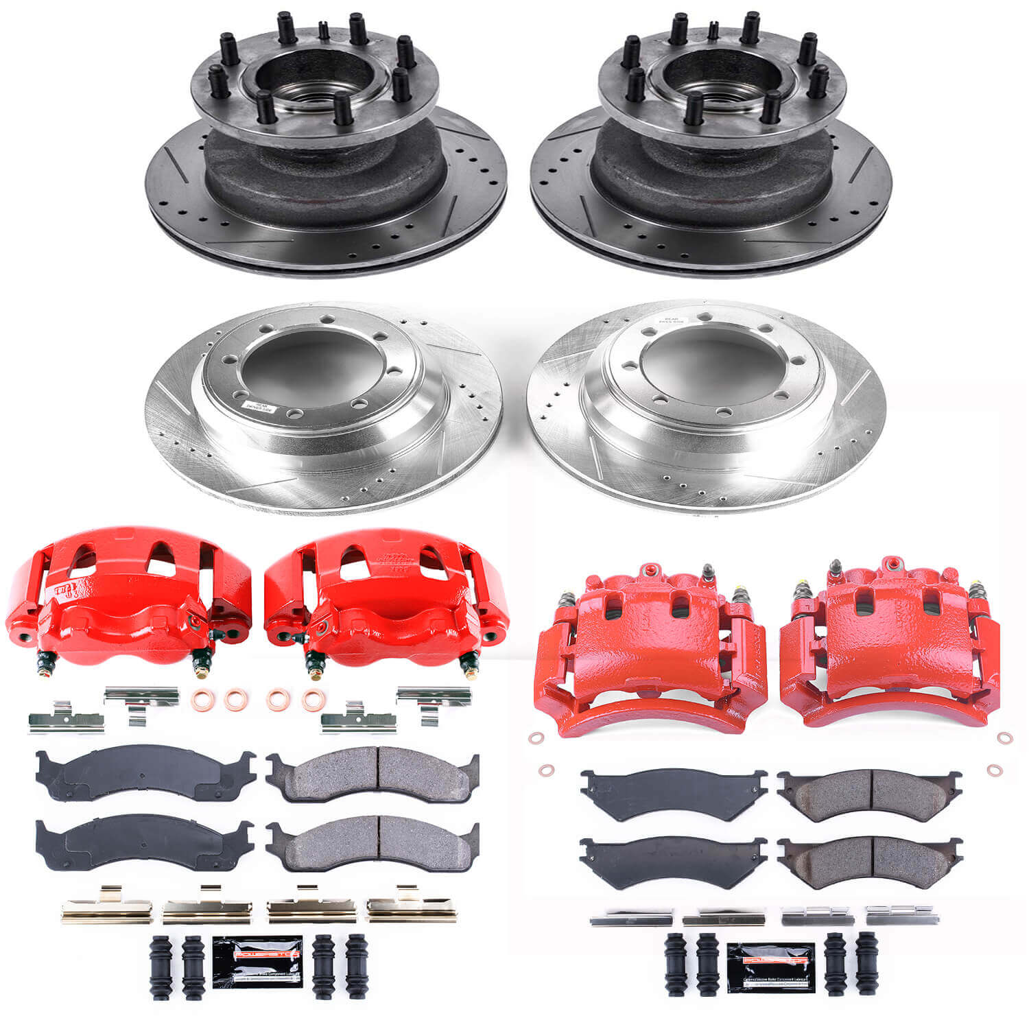 Power Stop KC4435 Z23 Evolution Sport Front And Rear Brake Kit for 2003-2005 Ford E-350 Club Wagon product image