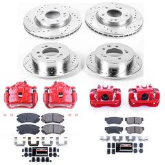 Power Stop KC4442 Z23 Evolution Sport Performance Pad And Rotor Kit With Calipers for 2007-2008 Hyundai Elantra product image