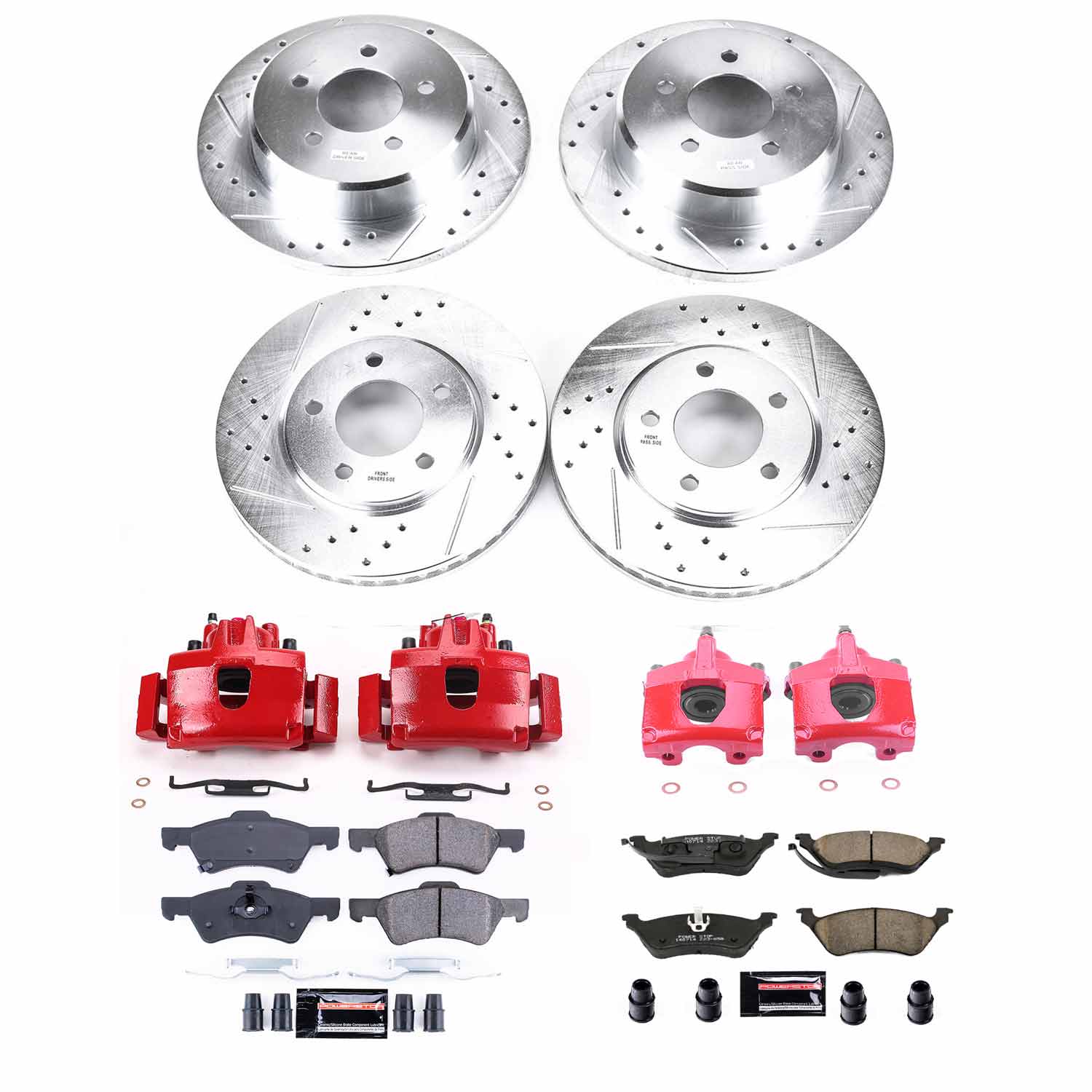 Power Stop KC4458 Z23 Evolution Sport Front And Rear Brake Kit for 2001-2007 Chrysler Town & Country Rear Disc product image