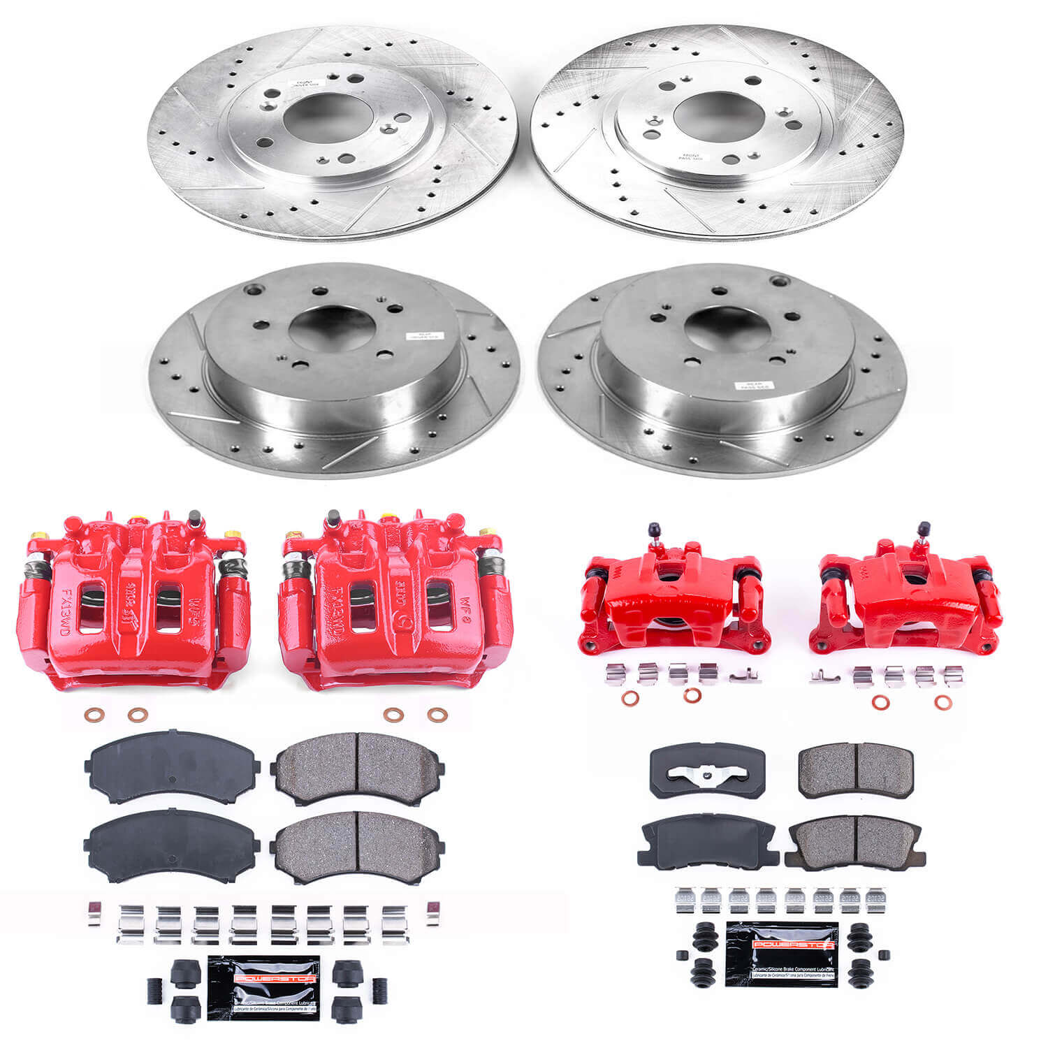Power Stop KC4461 Z23 Evolution Sport Front And Rear Brake Kit for 2004-2008 Mitsubishi Endeavor product image