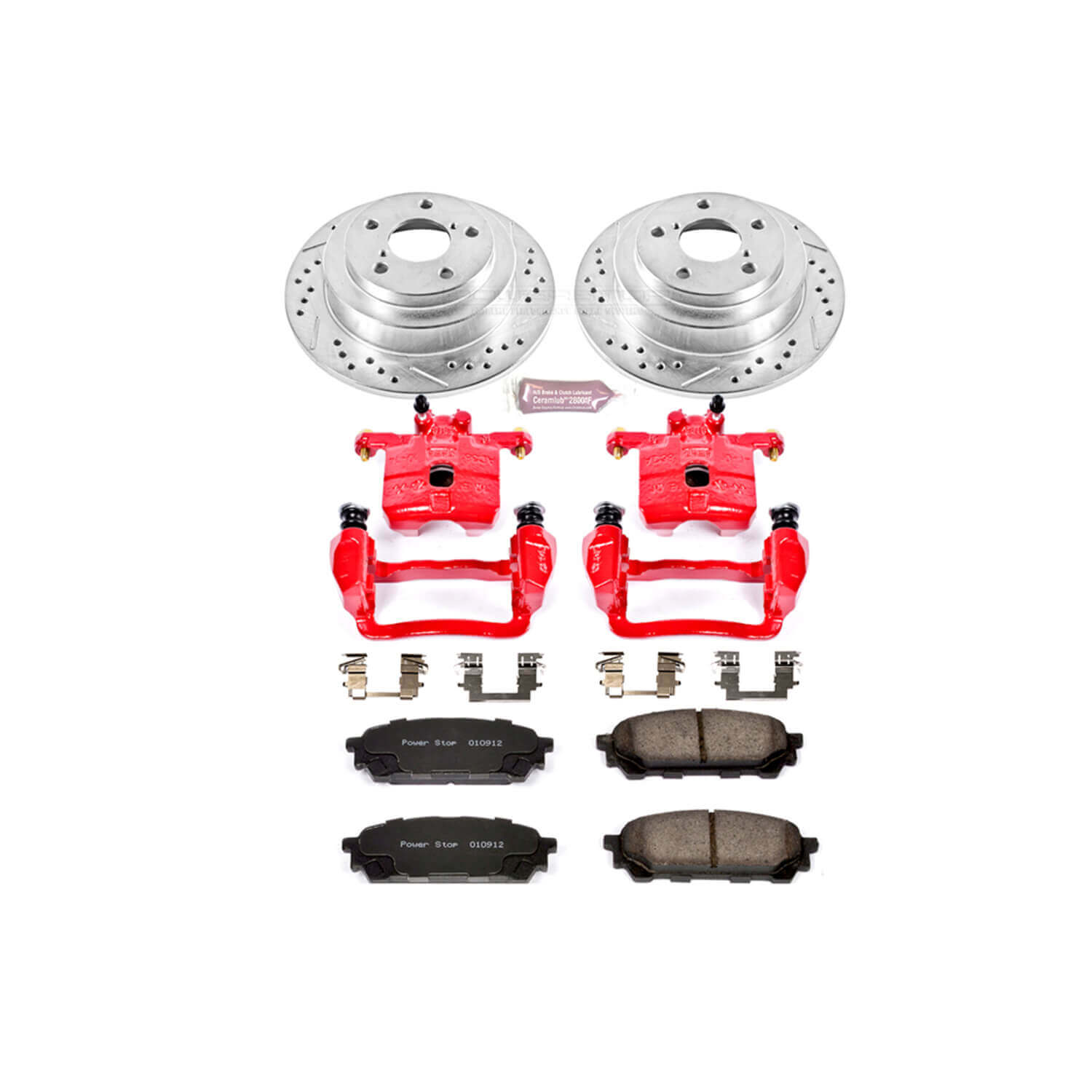 Power Stop KC447 Z23 Evolution Sport Performance 1-Click Brake Kit With Calipers (Rear) for 2003-2008 Saab 9-2X product image