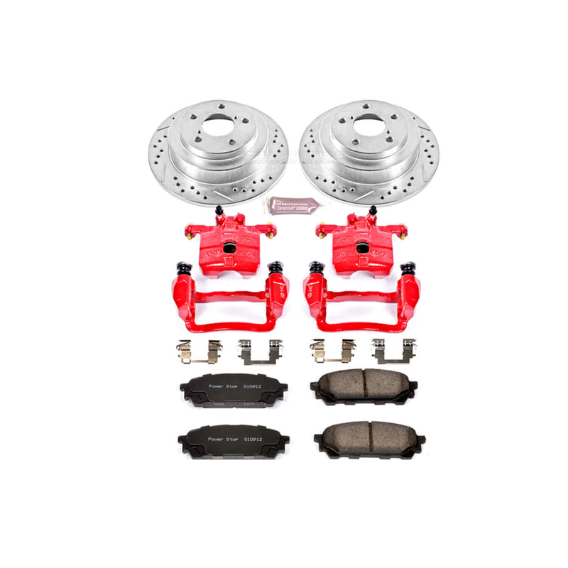 Power Stop KC447 Z23 Evolution Sport Performance 1-Click Brake Kit With Calipers (Rear) for 2003-2008 Saab 9-2X product image