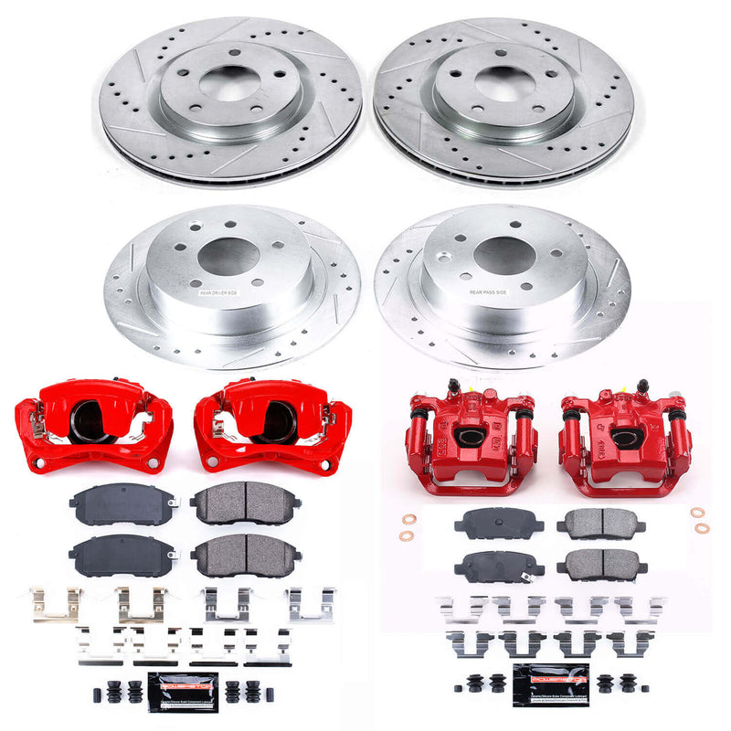 Power Stop KC4475A Z23 Evolution Sport Front And Rear Brake Kit for 2007-2012 Nissan Sentra SE-R product image