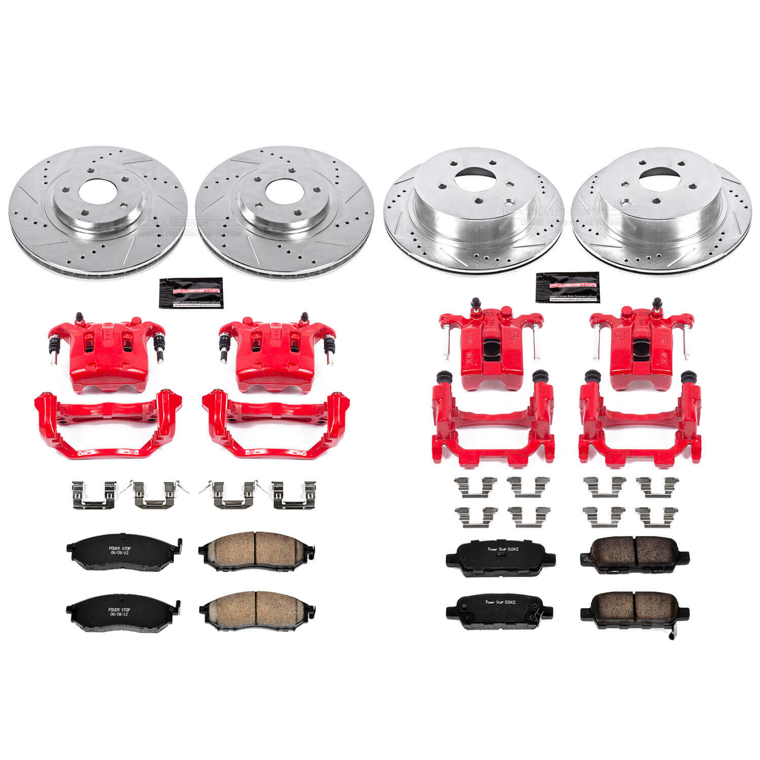 Power Stop KC4476 Z23 Evolution Sport Front And Rear Brake Kit for 2011-2014 Nissan Murano Convertible Suv product image